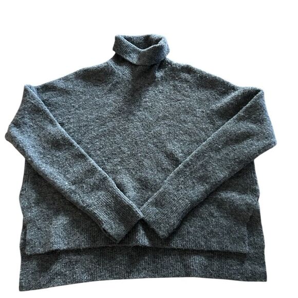 ALL SAINTS Wool Blend Grey Turtle neck Sweater, Size Medium, NWOT - Display item - Picture 3 of 12
